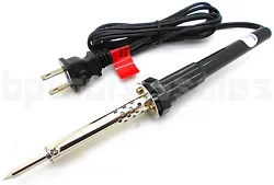 UL 60 Watt Soldering Iron 110-120 Volts. Soldering iron tip can be replaced. Make sure that all lead joints are put...