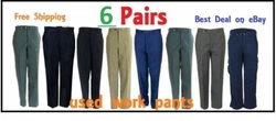 Work pants, in good condition, these are used work / uniform pants. Your order can be all one color or a mix based on...