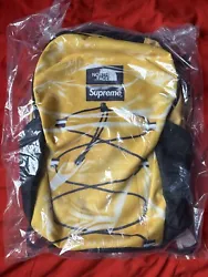 Supreme The North Face Printed Borealis Trompe Loeil Backpack Yellow SS23.