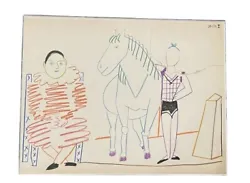Pablo Picasso Original Lithograph. Verve 1954 VIII.