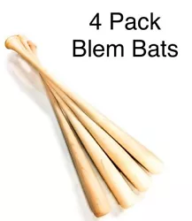 Bats are 33.5”. These bats could have warping, knots in the wood, dark grain marks, gauges in the wood, etc. GREAT...
