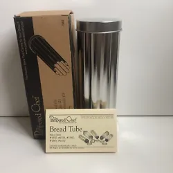 New In Box The Pampered Chef Scalloped Bread Tube 1565. This piece is new but has some color change to the metal from...