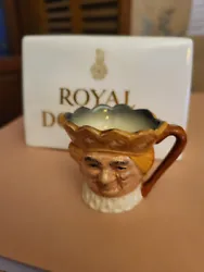 Here we have the cutest little Royal Doulton Tiny Toby Jug. The pattern number is D6871. It is from 1990. It is marked...
