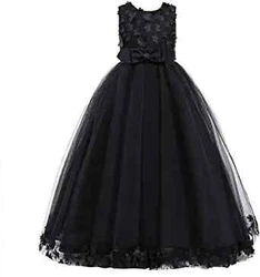 Weileenice Big Girls Lace Bridesmaid Dress Flower Kid Wedding Ball Gown Toddler Princess Pageant Evening Dresses.
