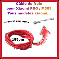 câble de frein pour trottinette électrique Xiaomi PRO et toutes autre xiaomi Longueur 185cm [Modèle Long PRO] AVEC...