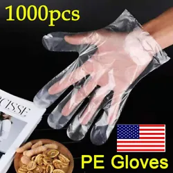Or 1000Pcs PE Disposable Gloves. Anti-oil, use sensitive, disposable PE film gloves to keep your hands skin too much...