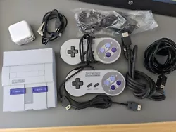 I am including everything listed below with this sale SNES Classic Mini Console - great condition and works perfectly!
