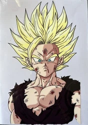 Peinture sur Celluloïd originale au format A4 SON GOHAN SSJ2 30th AnniversaryRéalise tous types de reproduction sur...