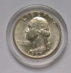 1932 d washington quarter uncirculated Key Date!.