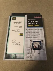 New Magnetic Light Green Locker Vanity W/ Dry Erase, Light & Extra Storage-NIB.