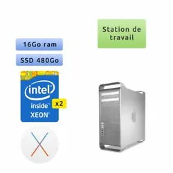 Occasion - Apple Mac Pro Eight Core Xeon 2.4Ghz - A1289 (EMC 2314-2) - 16Go 480Go SSD - MacPro5,1 - Station de Travail....