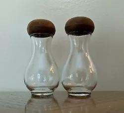 MCM Glass Apothecary Spice Jars Mushroom/ Teardrop Shaped Set of 2. Vintage Replacements. Good condition. Use for...