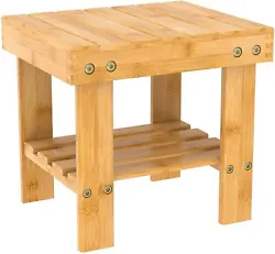 MULTI-PURPOSE: Ideal height to step on or take a seat, works well as wooden step stool, potty stool, bed step stools...