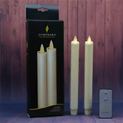 The shell of the taper candles are made of unscented, non-drip real faux wax. But the candles can stand independently...