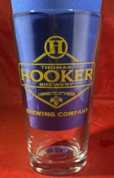 The gold-colored glassware features the iconic Connecticut beers that are perfect for collectors of Breweriana.
