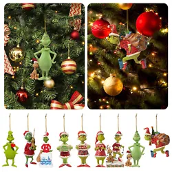 MULTI-PURPOSE ORGANIZATION: The perfect Christmas fear decoration pendant is easier to hang on Christmas trees, doors...