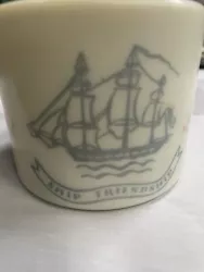 Vintage Old Spice, Ship Friendship Ceramic Shaving Mug , Shulton, Inc..