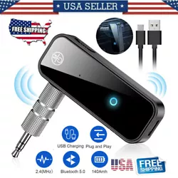 💙-2 in 1 function: Bluetooth transmission mode: convert wired audio into Bluetooth signal and transmit it to...