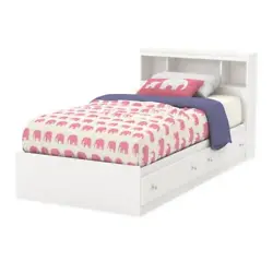 Headboard and Footboard Material: Wood. Litchi Pure White Twin Kids Headboard. from the Litchi collection will...