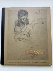 This vintage book featuring Pablo Picassos Great Masters Color Slide Program comes with 20 slides and is a must-have...
