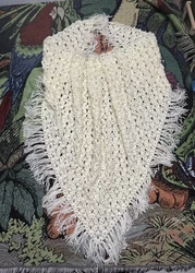 Handmade Lace Crochet Women’s Large Shawl Wrap, Fringed, NEW. Beautiful large shawl with fringe.It provides just the...