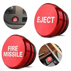 Universal Fire Missile Eject Button Car Cigarette Lighter Cover Accessories New. 2Pcs Car Cigarette Lighter Plug...