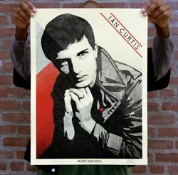 Thank you for visiting SamsCardsnCollectibles! Here is a Obey Shepard Fairey Ian Curtis Heart and Soul Print (LE/500)...