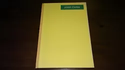 The book is signed by Josef Capek (with-ink pen). The book is in excellent condition. The book has a one (1) note...