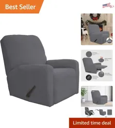 Upgrade your recliner with our Premium Gray Recliner Slipcover. Made of high-quality stretchy fabric, it provides a...