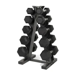 The Rubber Hex Dumbbells are made with a high-quality cast iron core and coated in a solid rubber. The ergonomic...