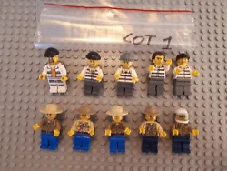 Lego Minifigurines Lot City Bandits Police Voleurs.