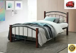 Includes headboard, footboard, slats, rails and leg supports (Mattress not included). No box spring needed. Low profile...