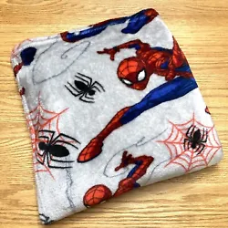 Spiderman Fleece Plush Throw Blanket 24” x 40” Small Clean Spidey Toddler LoveySuper soft small blanket for your...