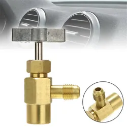 R134a R134 A/C Brass Refrigerant CAN TAP Dispensing Valve FITTING Thread Adapter. Suitable for R134A. Easy to open...