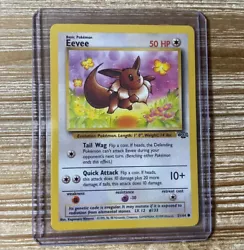 Eevee 51/64 Jungle 1999 Pokemon Card Lightly Played - Near MintShips Fast WOTC. Sleeved and Topladed!