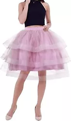 Three layers of high quality, lightweight, breathable, soft, sheer tulle Crinoline Slip. Tutu Skirt With Ruffles...
