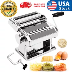 Stainless Steel Blade Makes Fettuccine, Spaghetti and Linguini. 2 Sizes Stainless Steel Cutting Blades:...