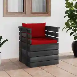 Le siège du canapé d’extérieur est en bois de pin solide, ce qui le rend durable et stable. Ce canapé a une...