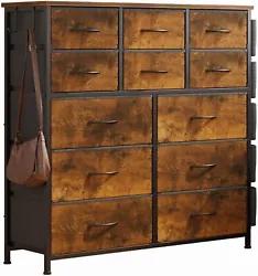 Works perfectly with other storage furniture. 12 Drawer Dresser For Storage dresser extra design 1 side pocket and 2...