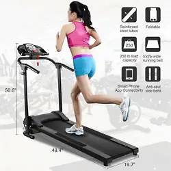 Don’t let bad weather stop your workout! This running machine folds to 50.8 