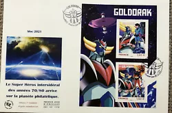 timbres de france oblitérés enveloppes premiers jours Goldorak Lot De 7 Pièces.