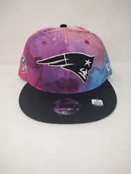 New England Patriots 2022 New Era Sideline Crucial Catch 9Fifty Hat- Ink Pink.