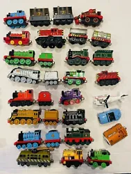 Thomas The Train Die cast Magnetic Trains 30 engine Lot. In used condition. Please look at pictures carefully for...