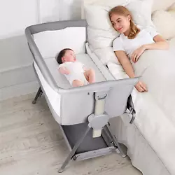 The Structure Size is More Reasonable-the bassinet is superior to the traditional wooden bed: 1. The crib can be...