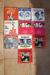 Collection des musiques des films de Jean Paul Belmondo. 10 disques.