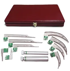 (Not Included: Accept 2 Sized C Batteries). Laryngoscope Set includes Macintosh Blade 4(Lg. ).