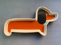 Orla Kiely Dachshund Small Ceramic Tray available in excellent condition.