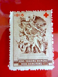 1 timbre de collection - 1916 - crois rouge - 