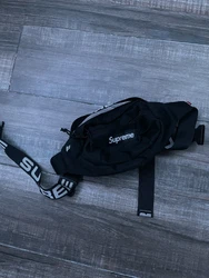 Authentic Supreme Black Waist Bag Fanny Pack.