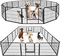 Have peace of mind to contain your pet within the enclosure. You can connect more pet playpen together to cover a...